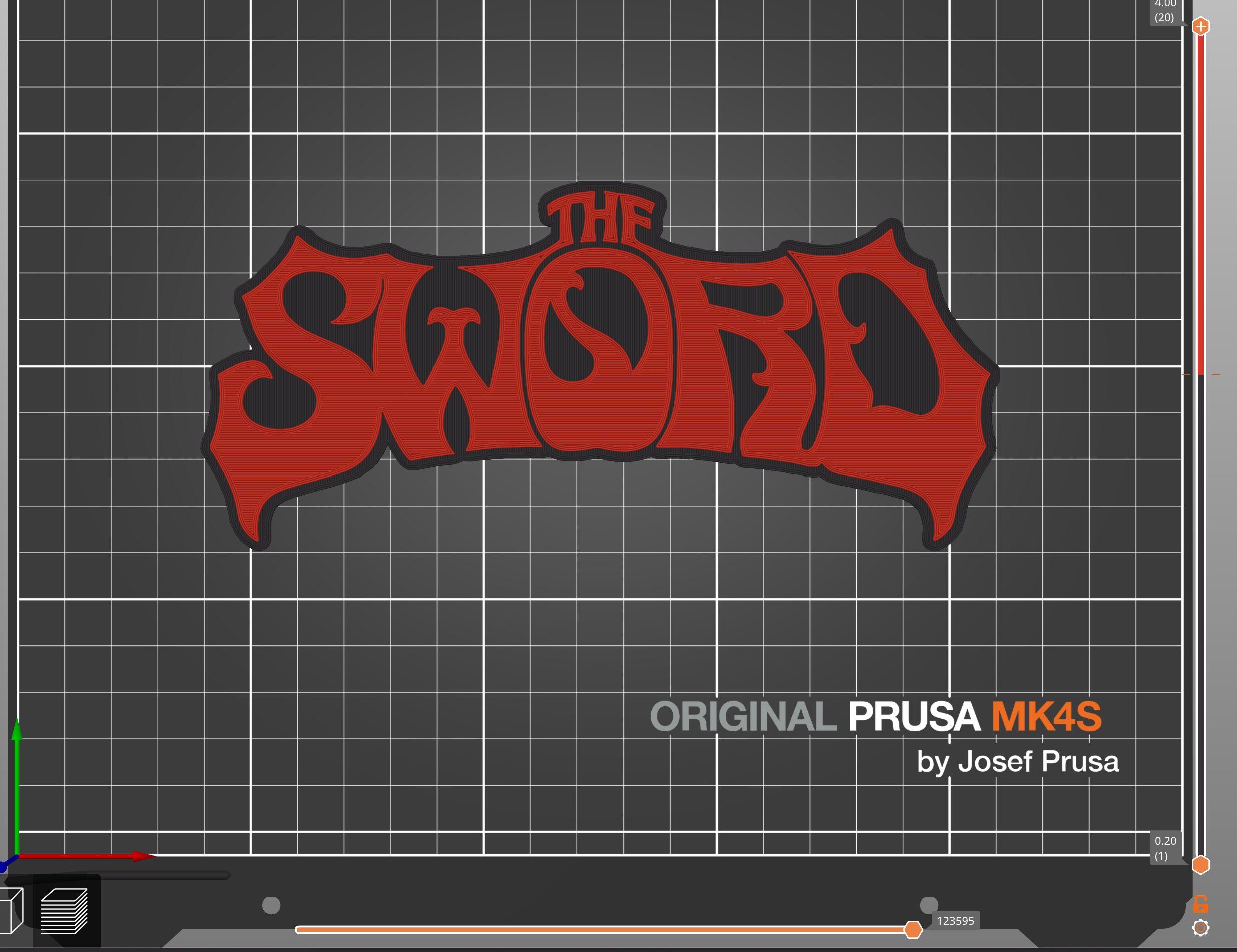 The Sword Band Logo Sign