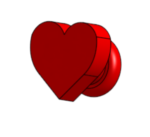 Heart Croc Jibbitz