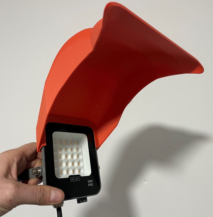 Visera foco LED 20W Exterior