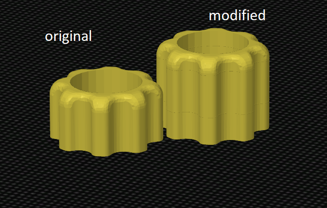 Taller thumb knob for miniature vice