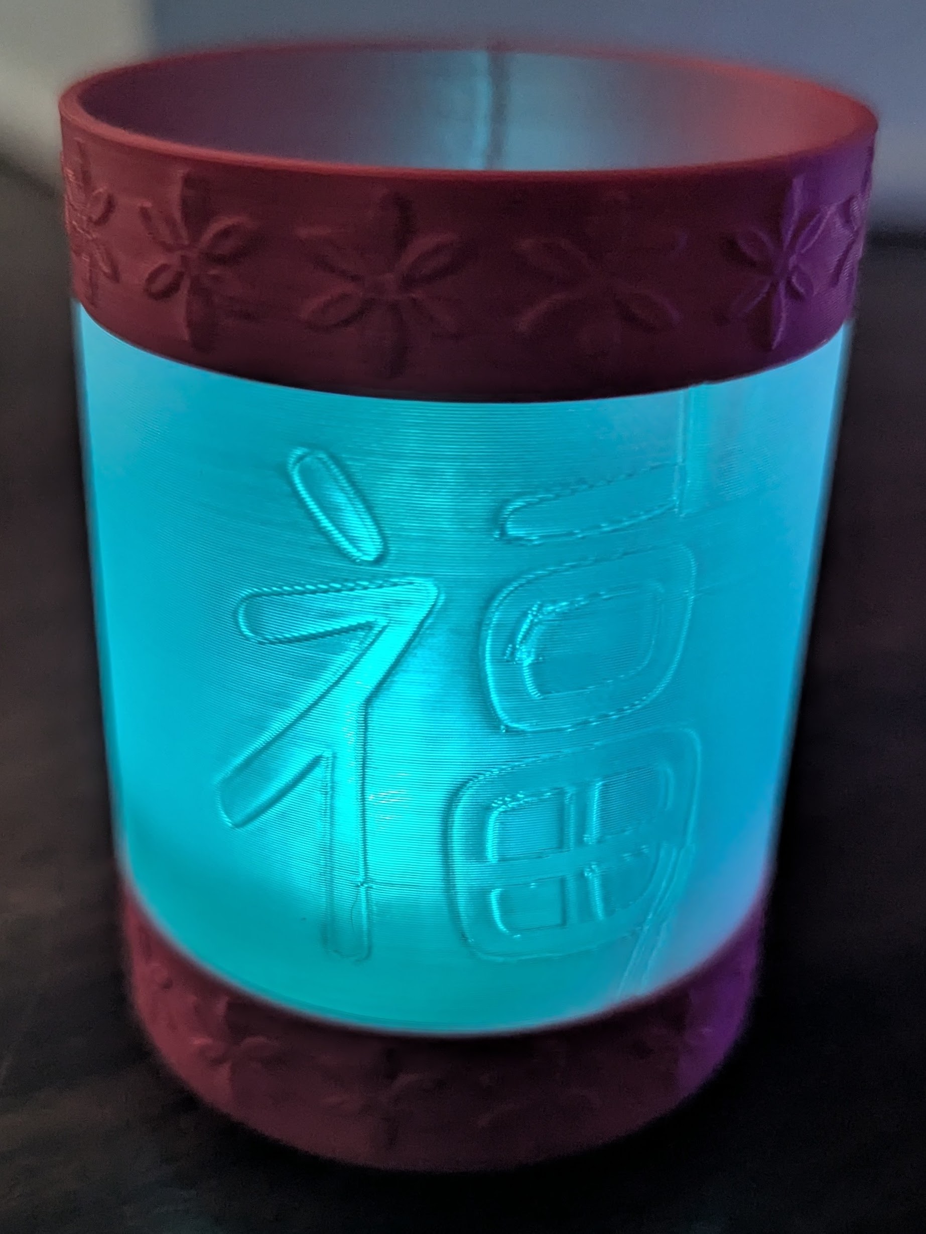 Lucky Chinese Character Embossed Tealight