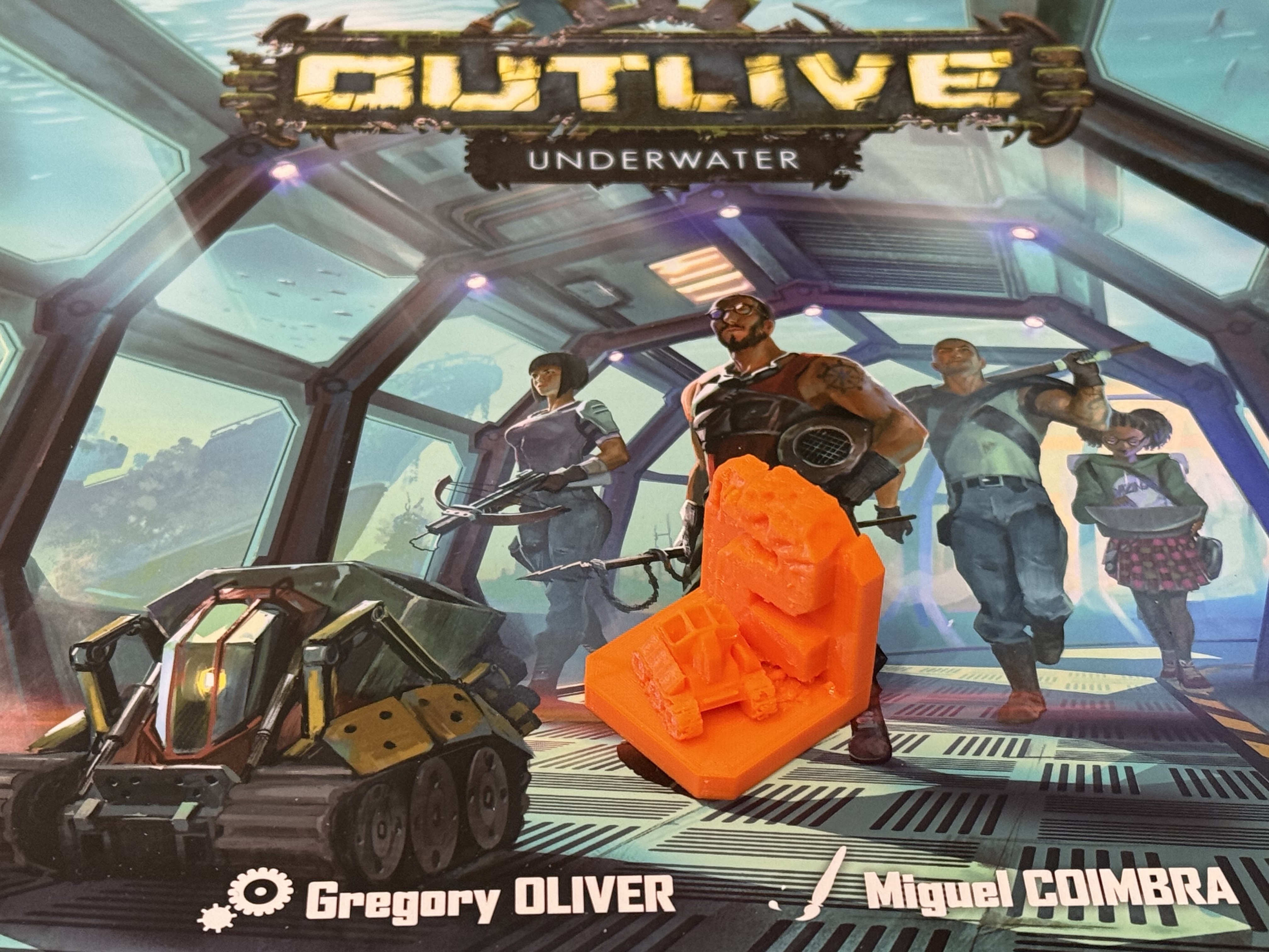 Outlive Board Game - Underwater Expansion Robot Model