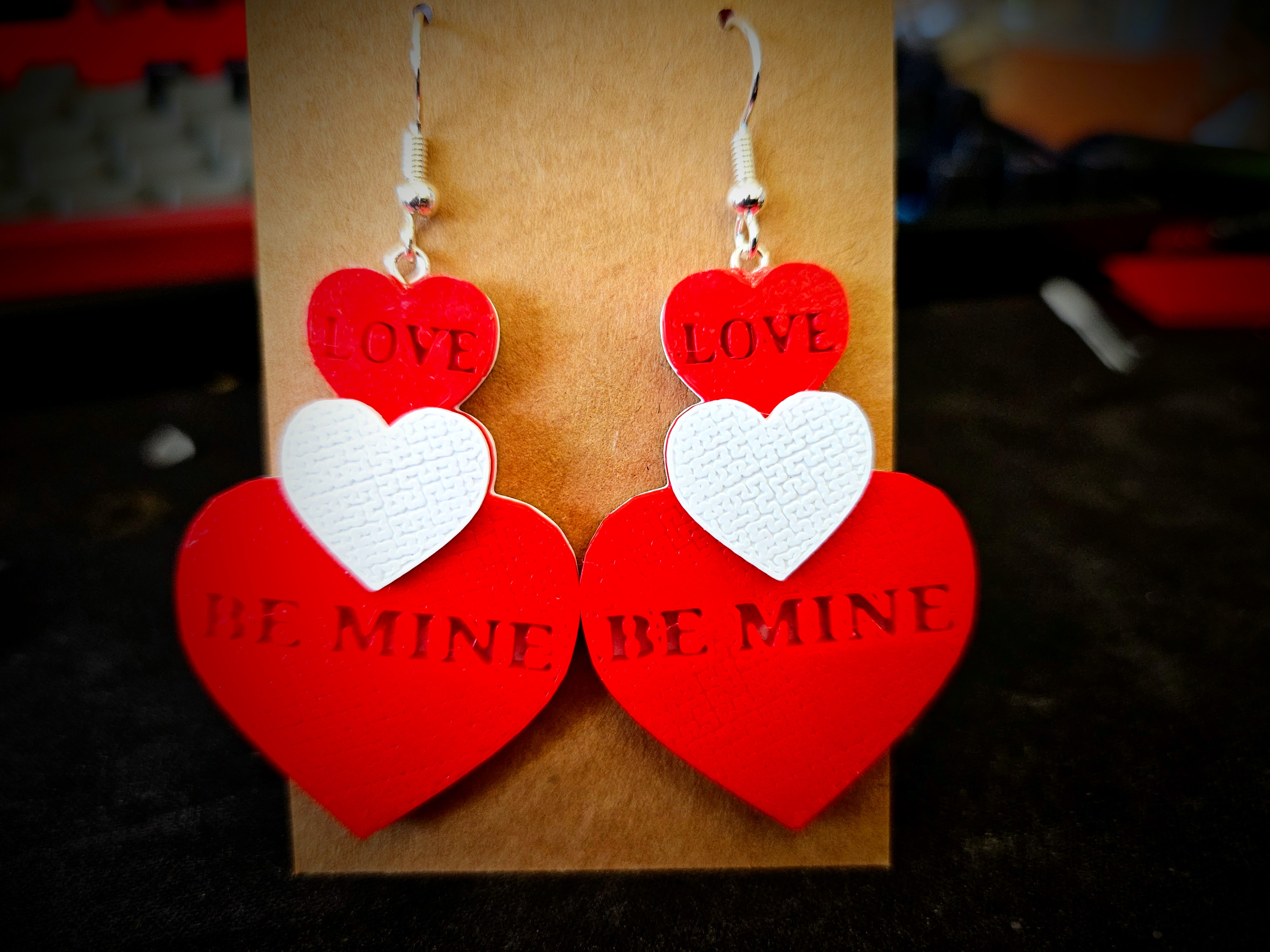 Valentines earrings
