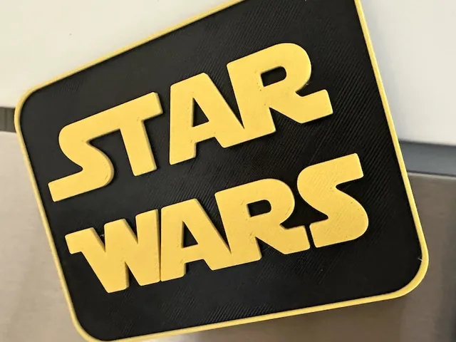 Star Wars Name Sign, two lines, customizable, magnetic