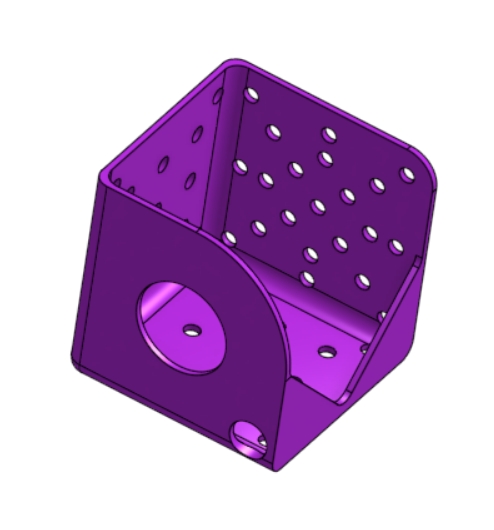 Miniatura 4 do modelo 3D small speaker bracket (4-sided mount)