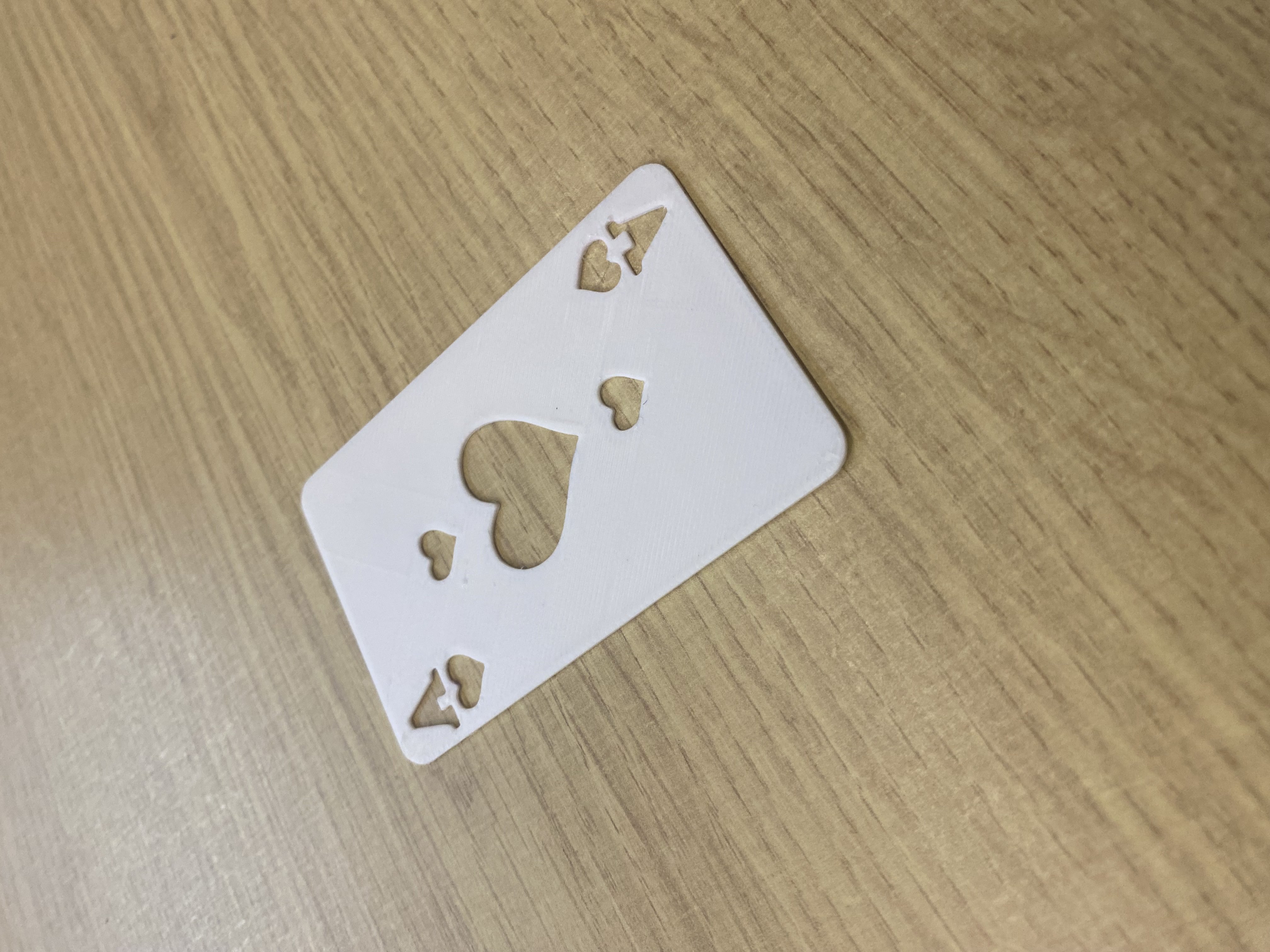 Ace/3 of hearts stencil