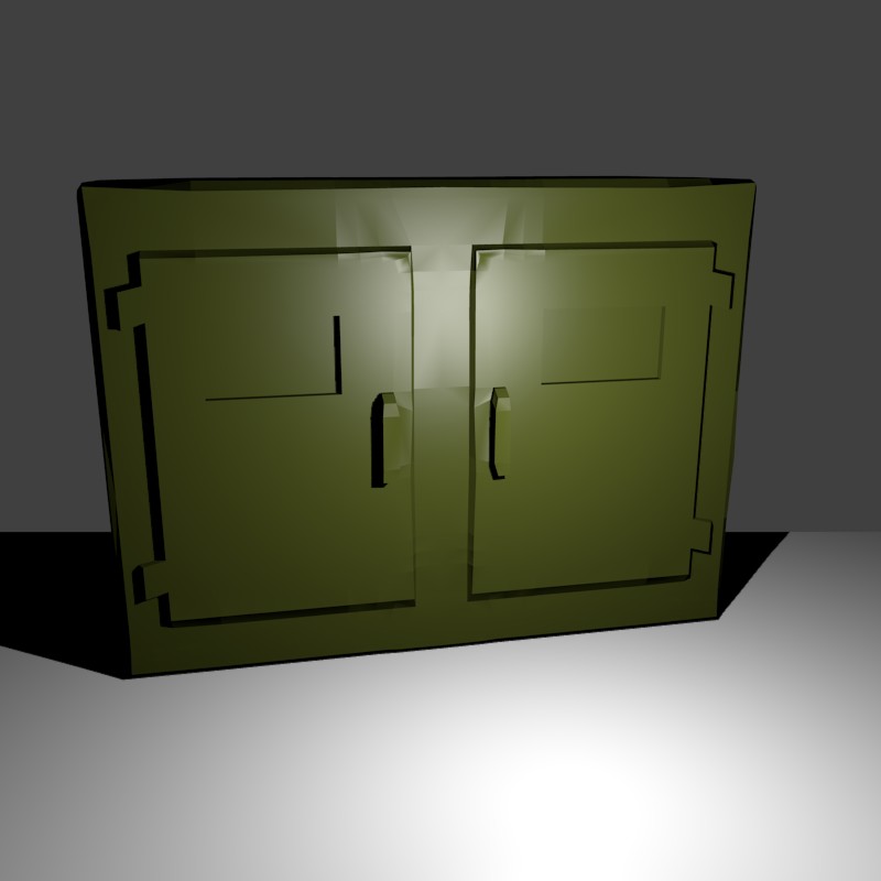 Militairy Industriel Case Schrank Cabinett BLENDFILE