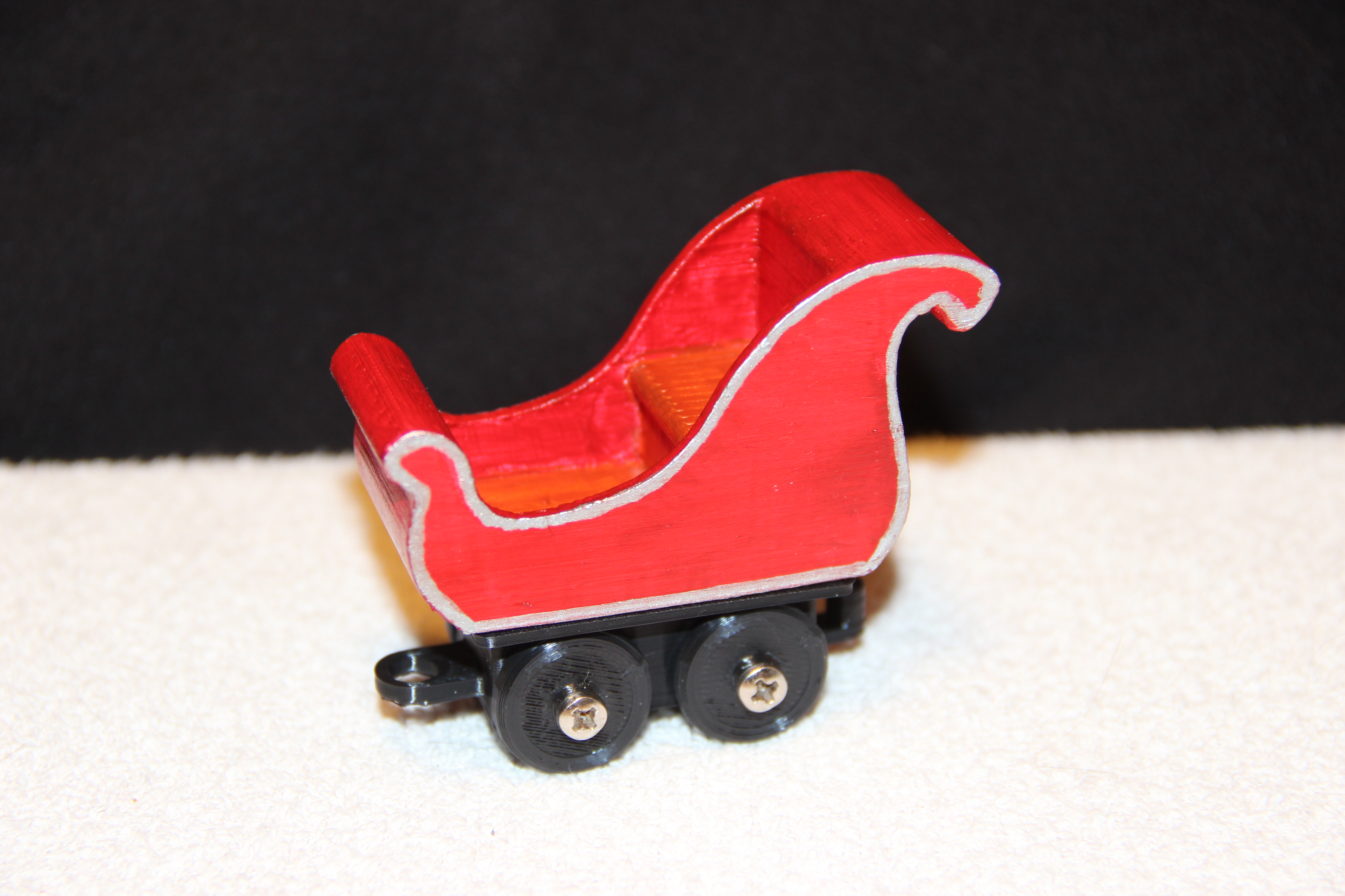 Miniatura 3 do modelo 3D Tiny Train Santa's Sleigh
