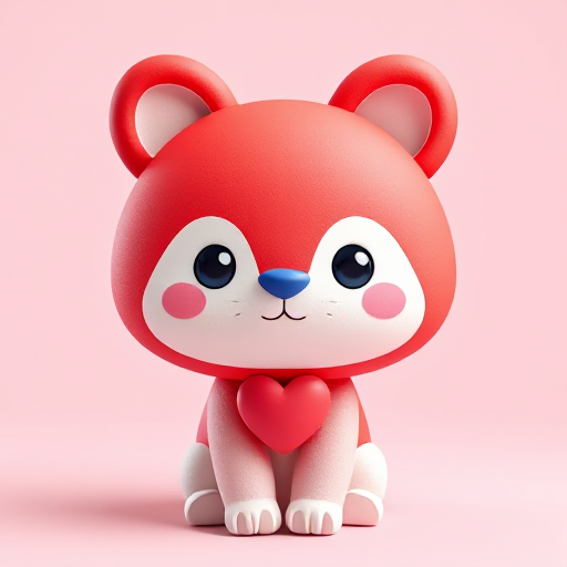 Animal Cute & Heart #Saint-Valentin