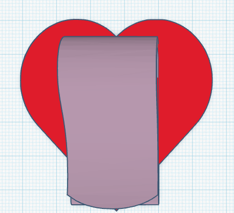 Heart clip 3D model thumbnail