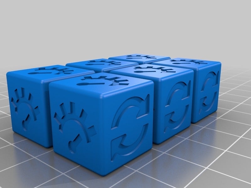Gaslands - Dice and Tokens by Sablebadger 3D | Download free STL model ...