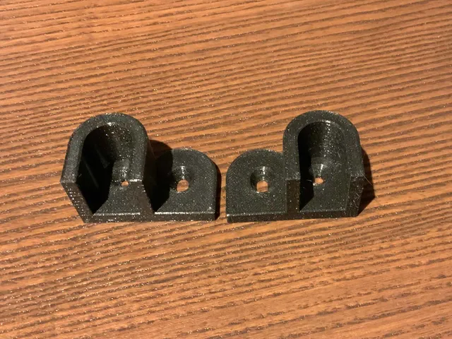 Wardrobe bracket for 15x30 rod - with a latch