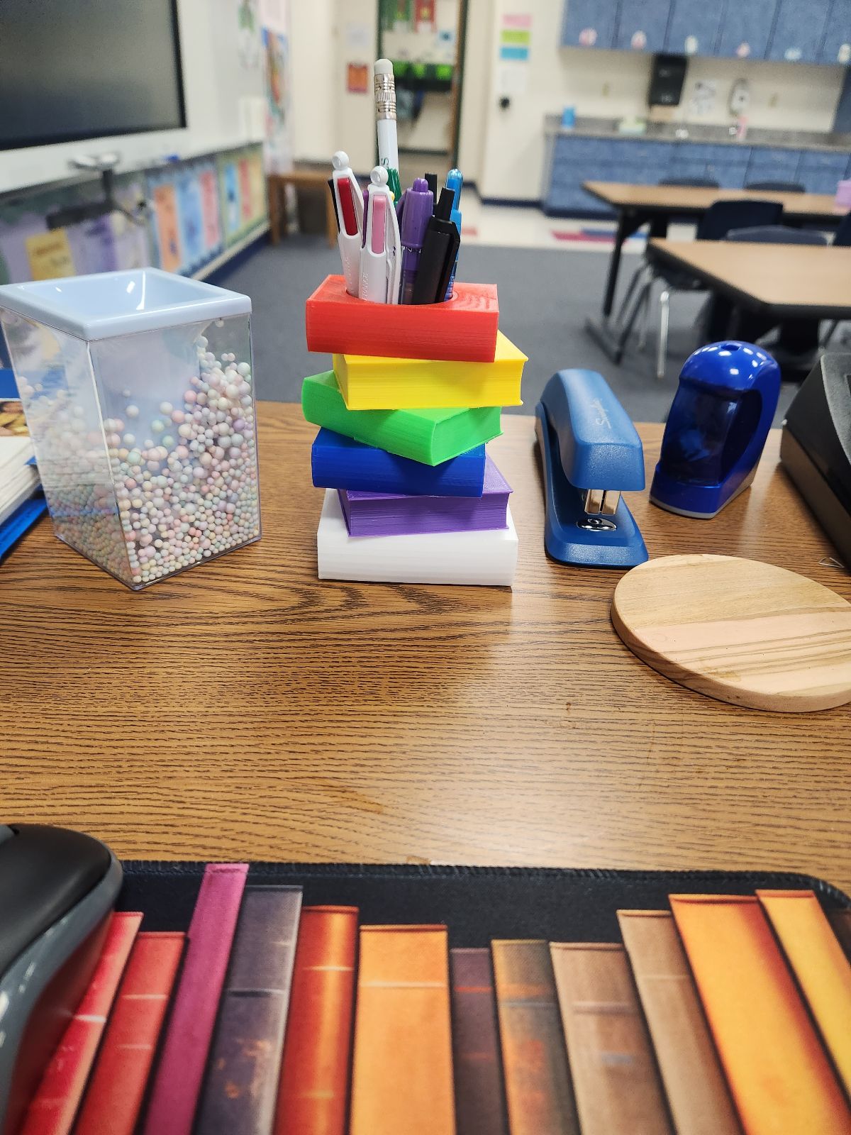 Book Stack Pen Holder