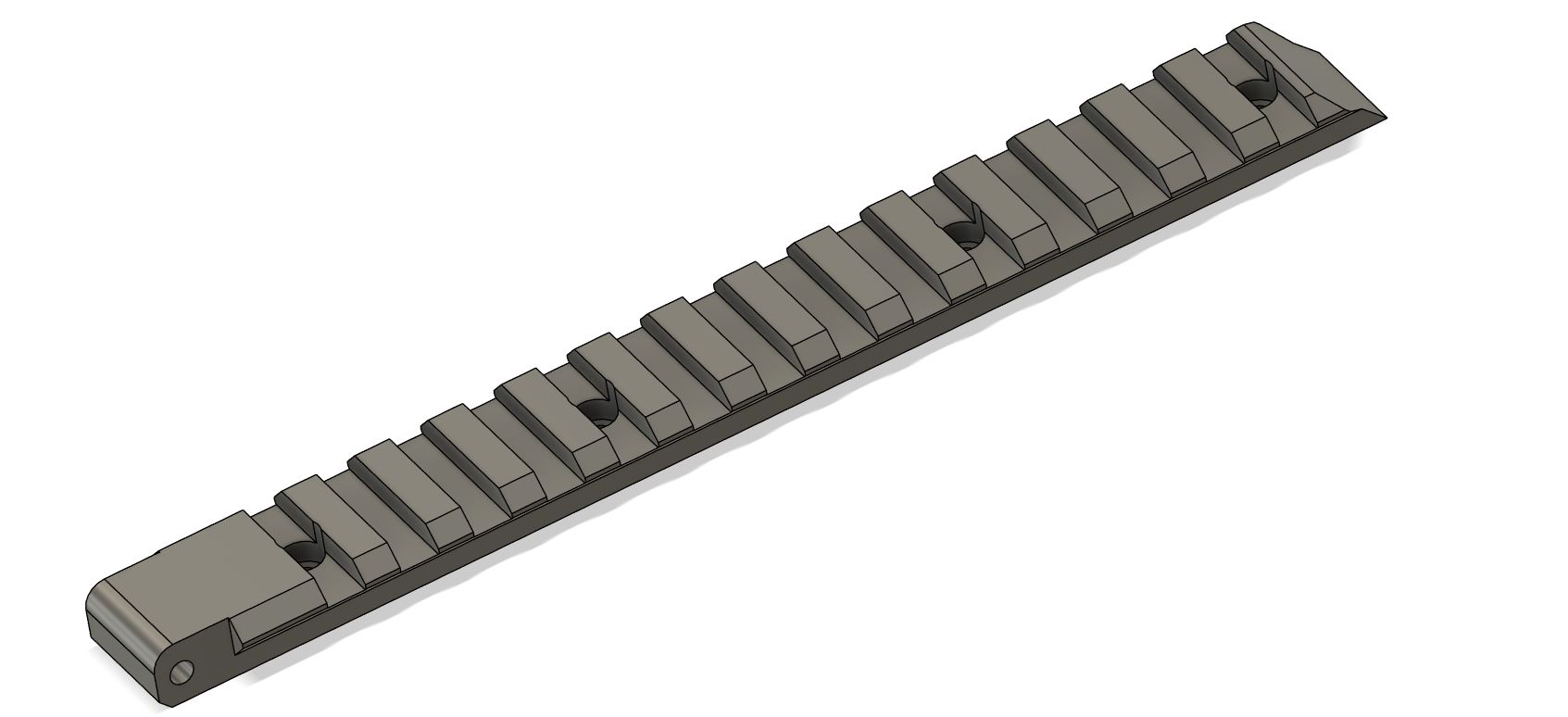 NATO rail for Mosquito airsoft kit (Open Beta 2)