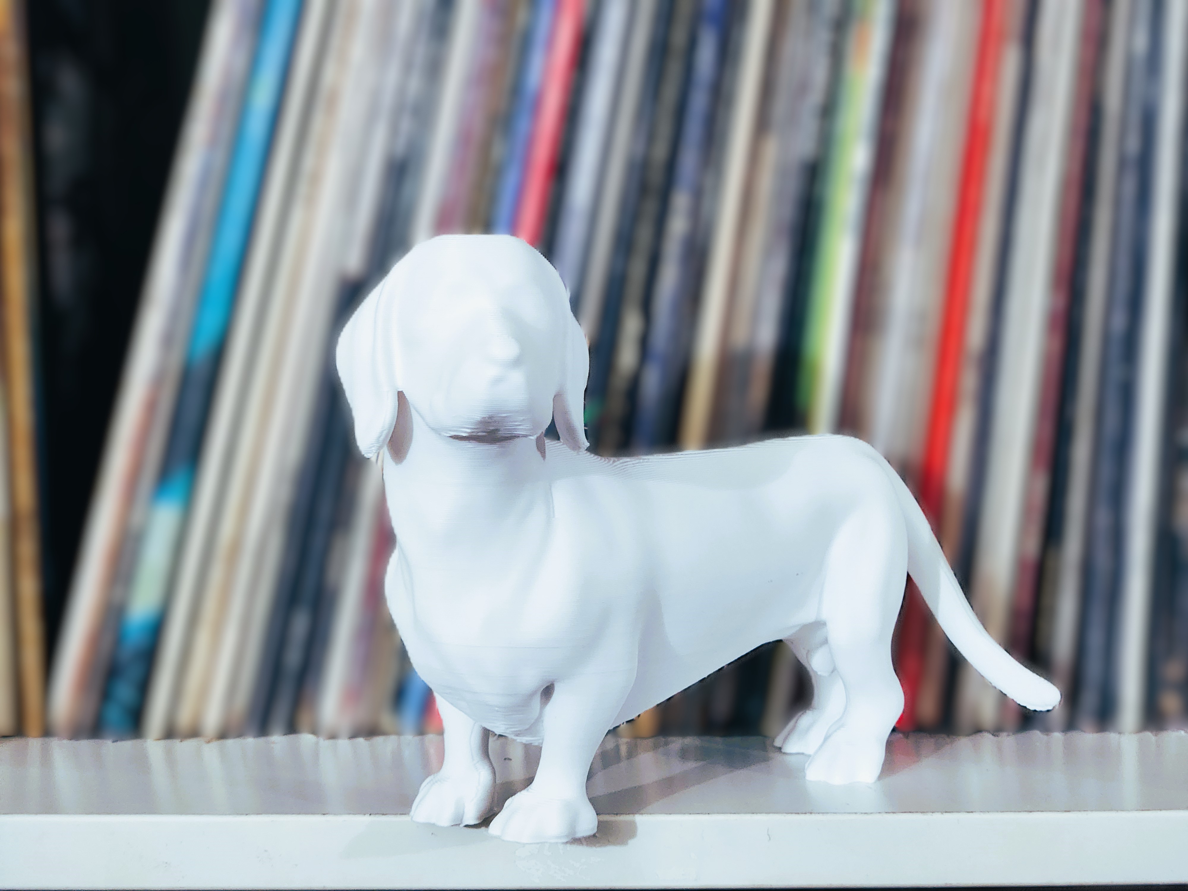Dachshund standing statue