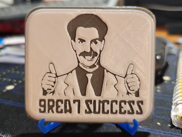 Borat "Great Success" plaque