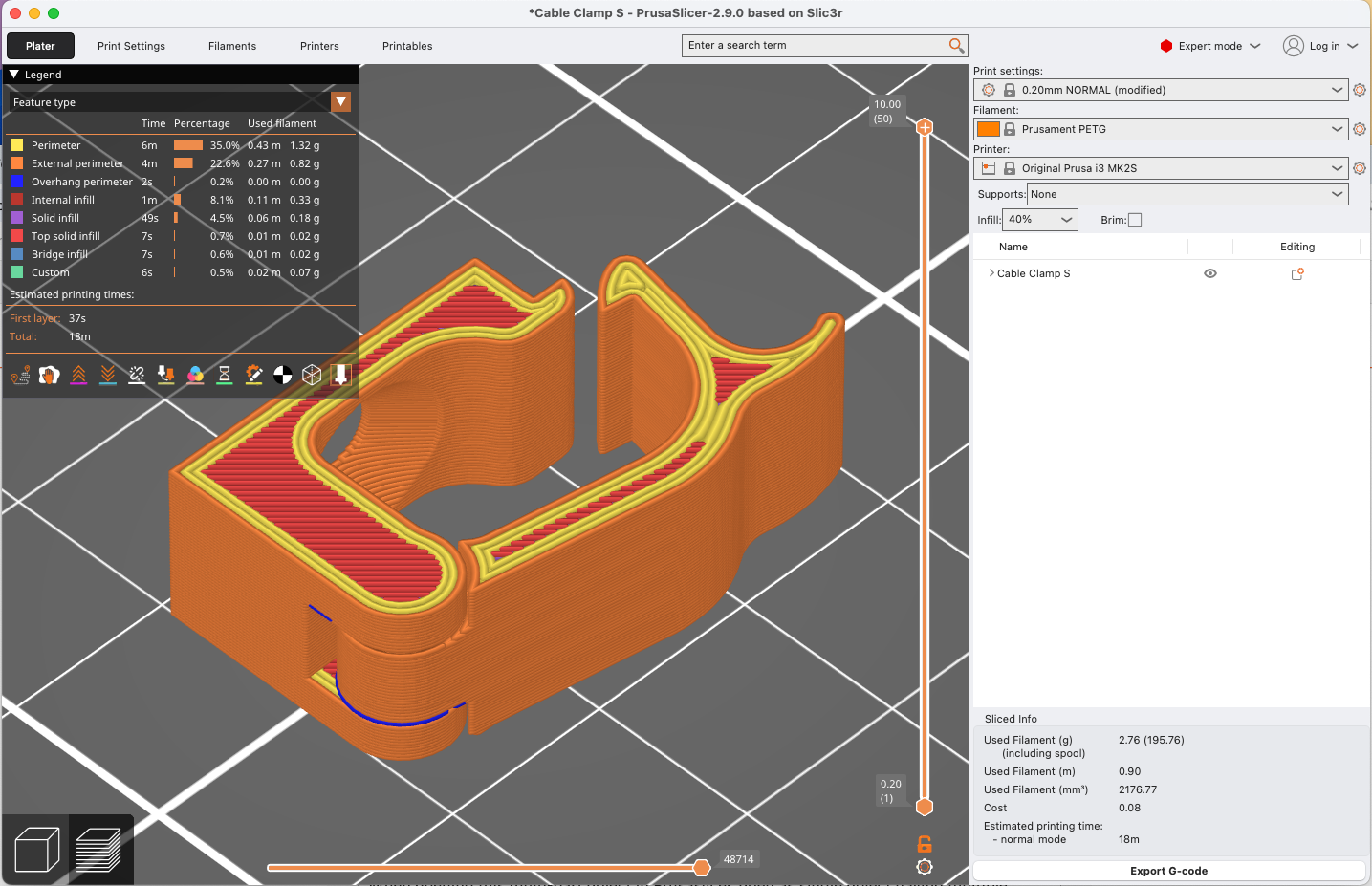 Miniatura 2 do modelo 3D Cable Clamp - Small