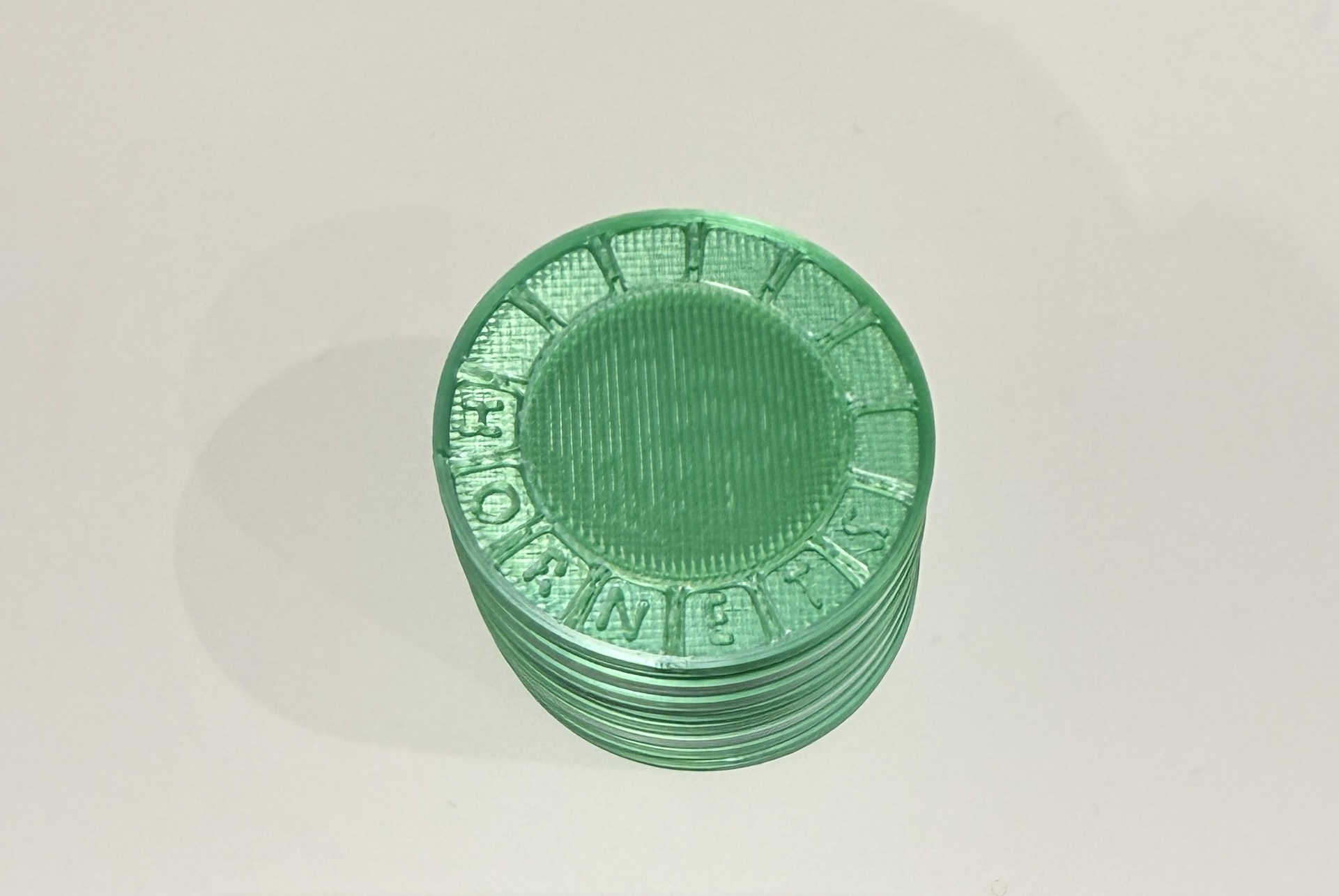 Stackable Poker Chips with Custom Text