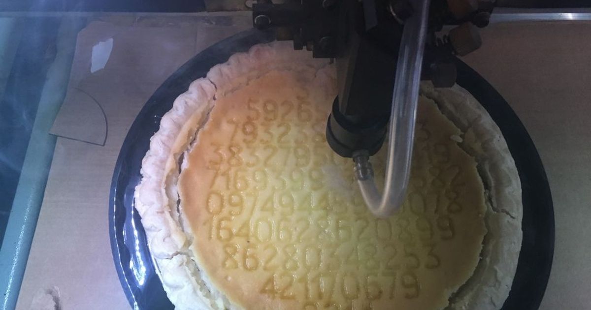 Pi Day Pie Burning and Stencil by FTWMaker | Download free STL model ...