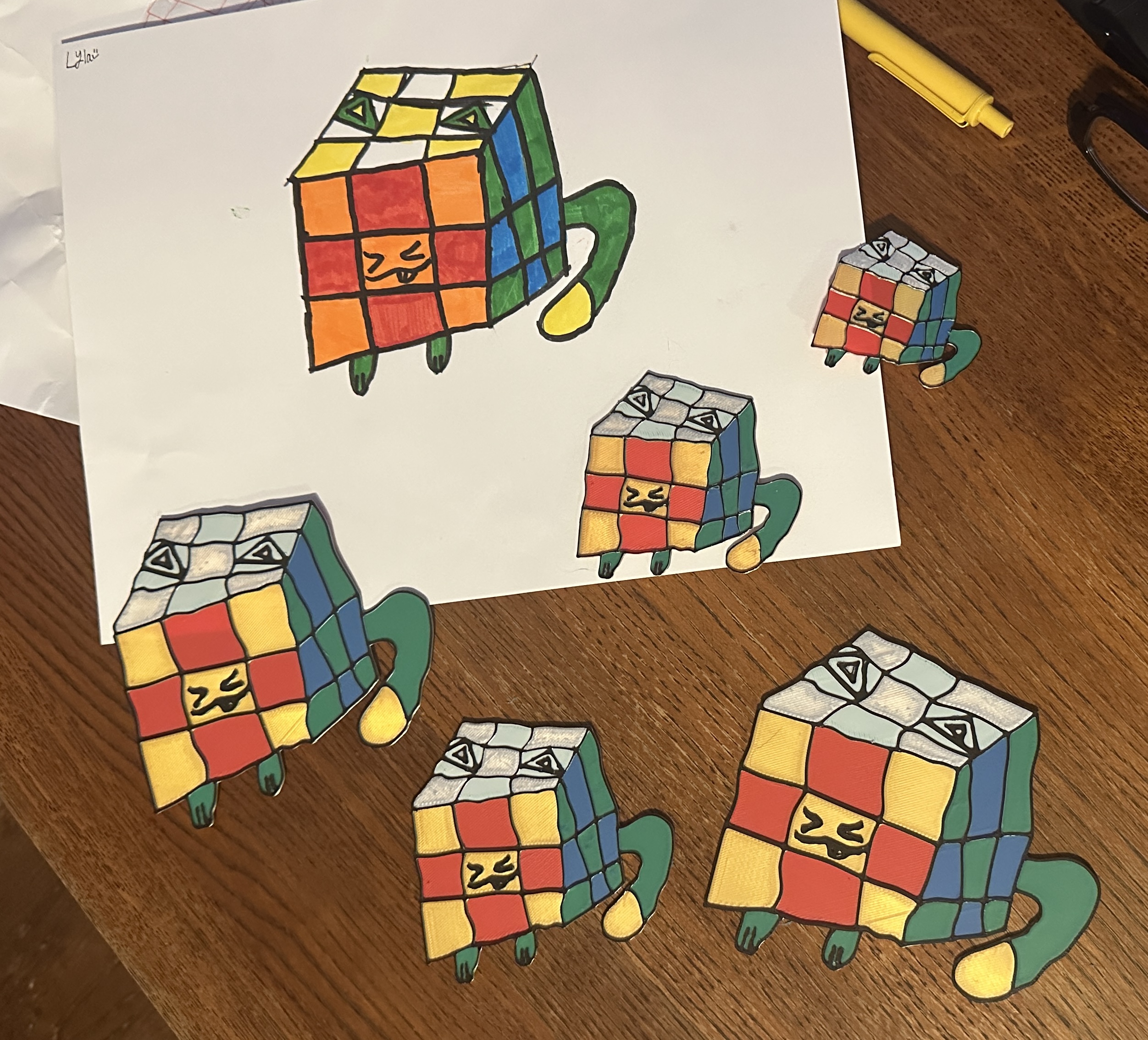 Ruby the RubixCubix by Lyla, 7 color no AMS