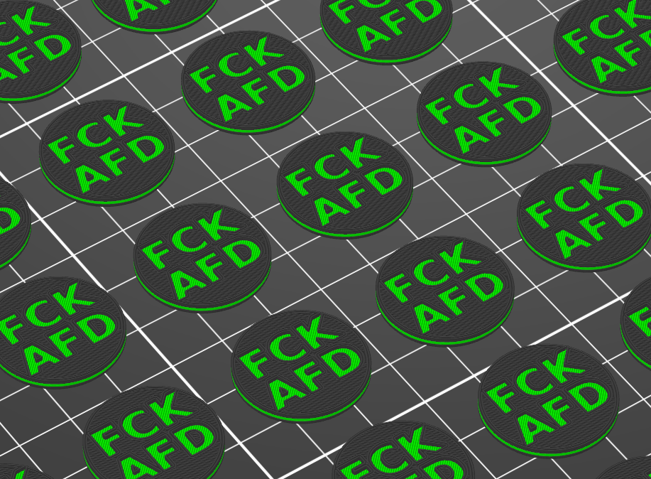 FCK AFD Einkaufswagenchip / Shopping cart coin