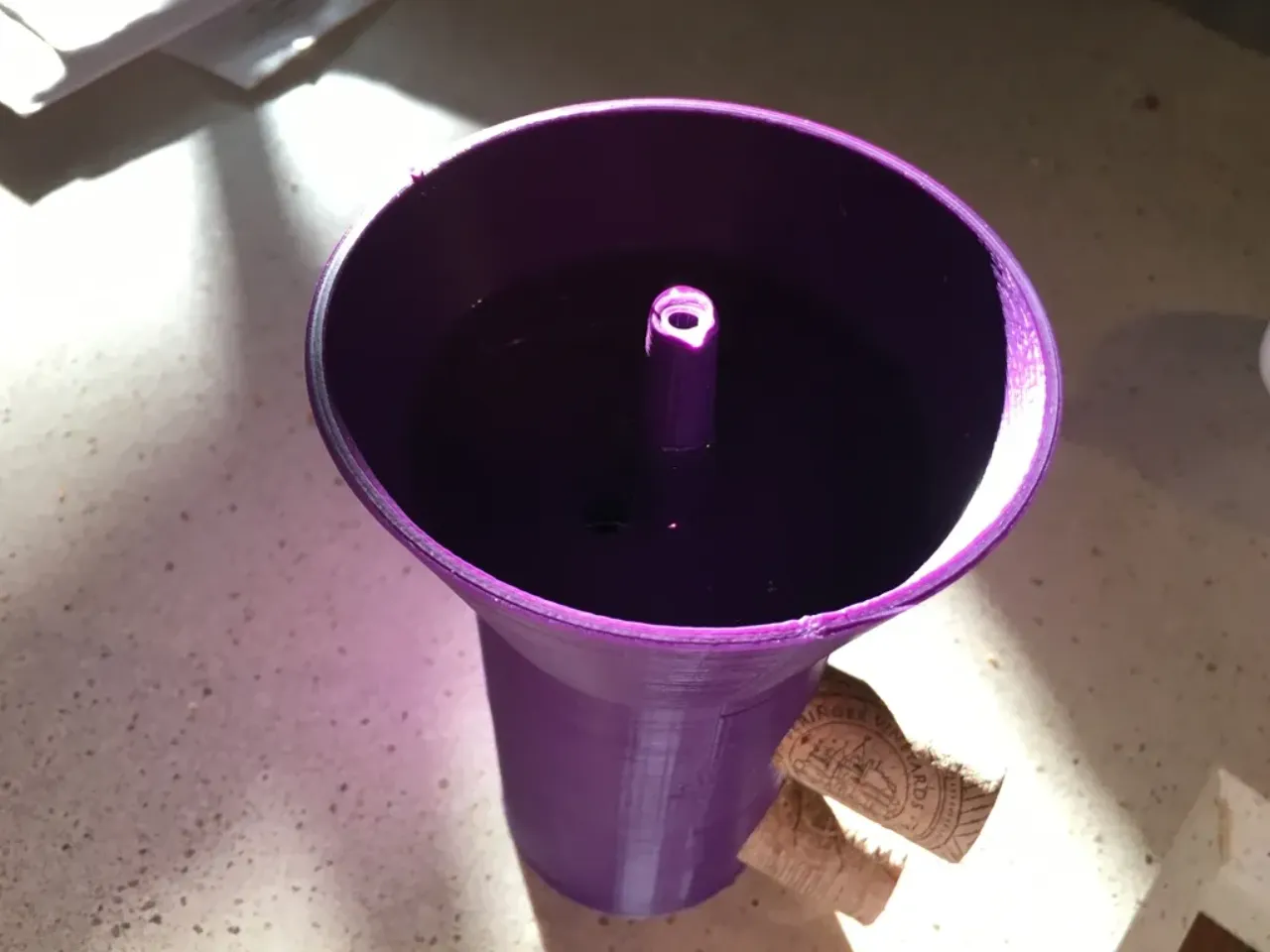 Medium Purple Fountain Plastic Cups