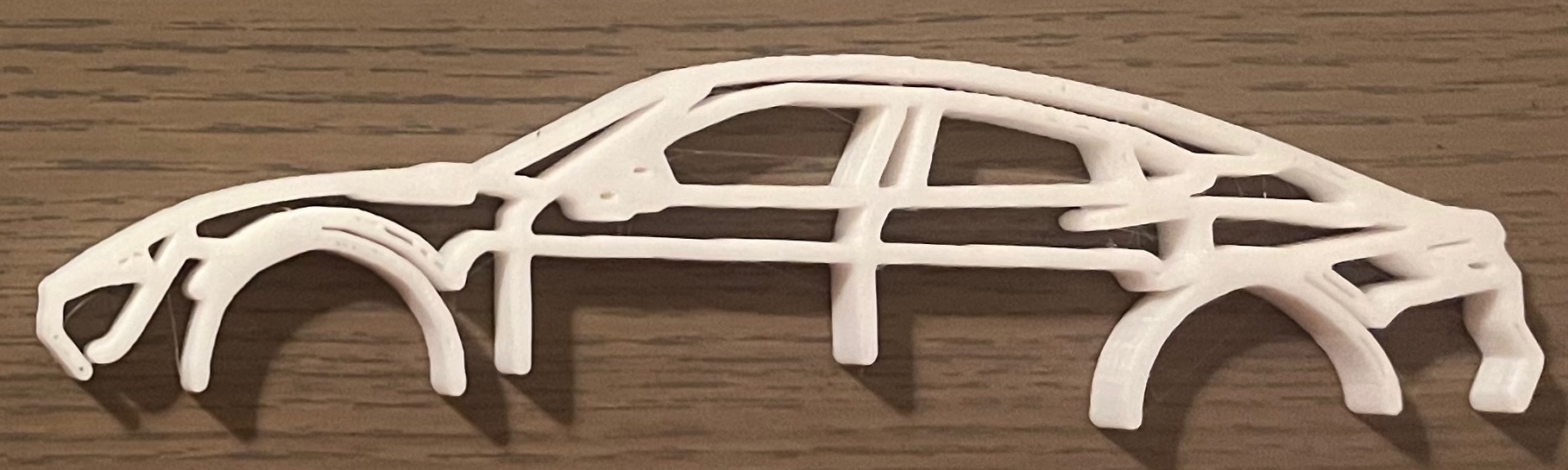 Outline of Porsche Taycan