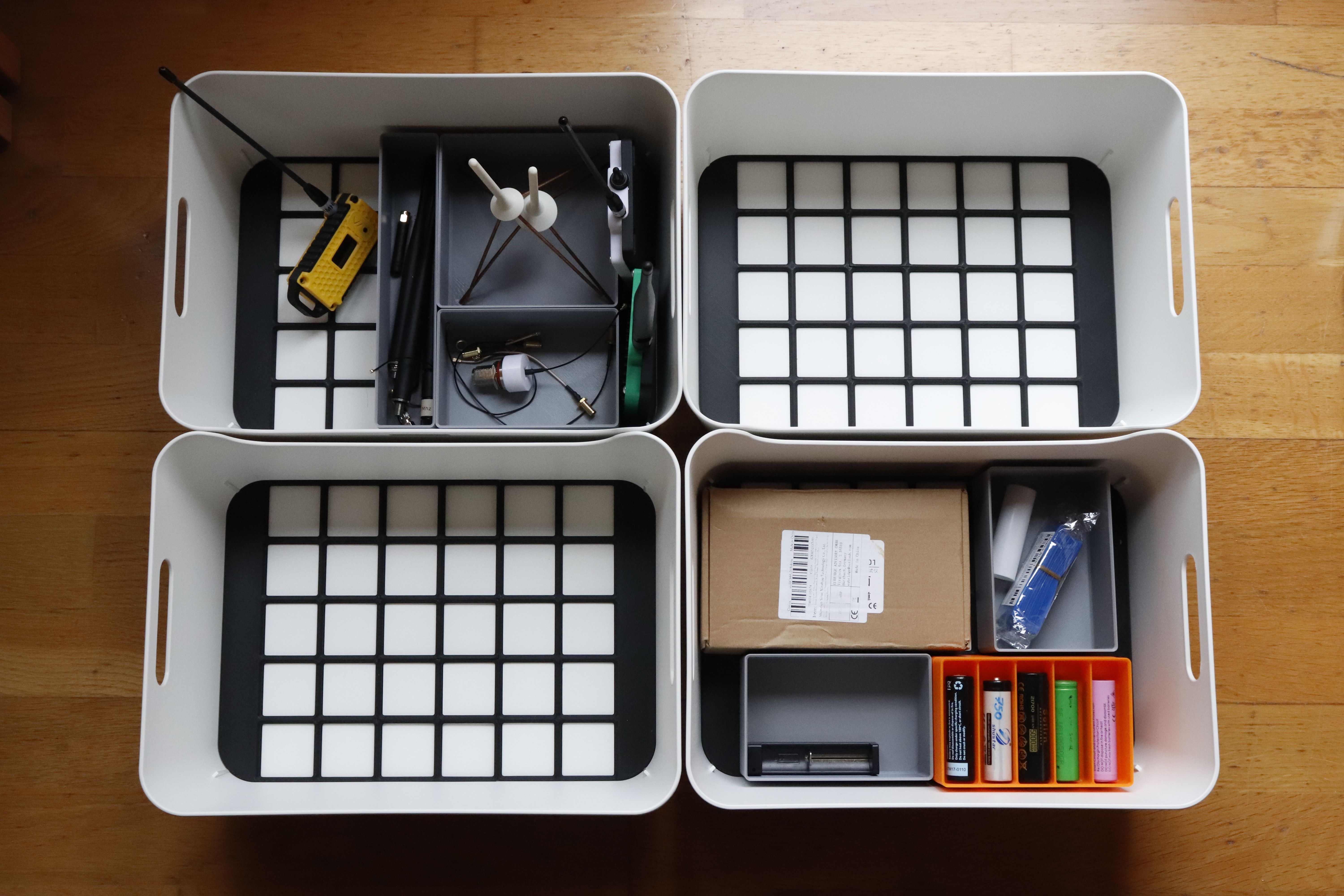 Gridfinity Baseplate for IKEA UPPDATERA Boxes