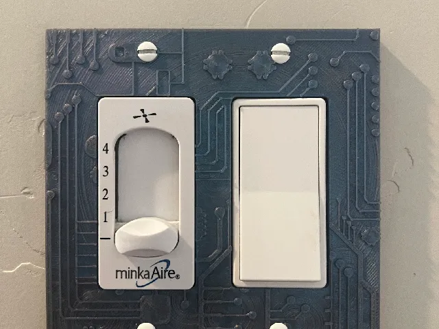 Light Switch Cover With Circuit Board  Design