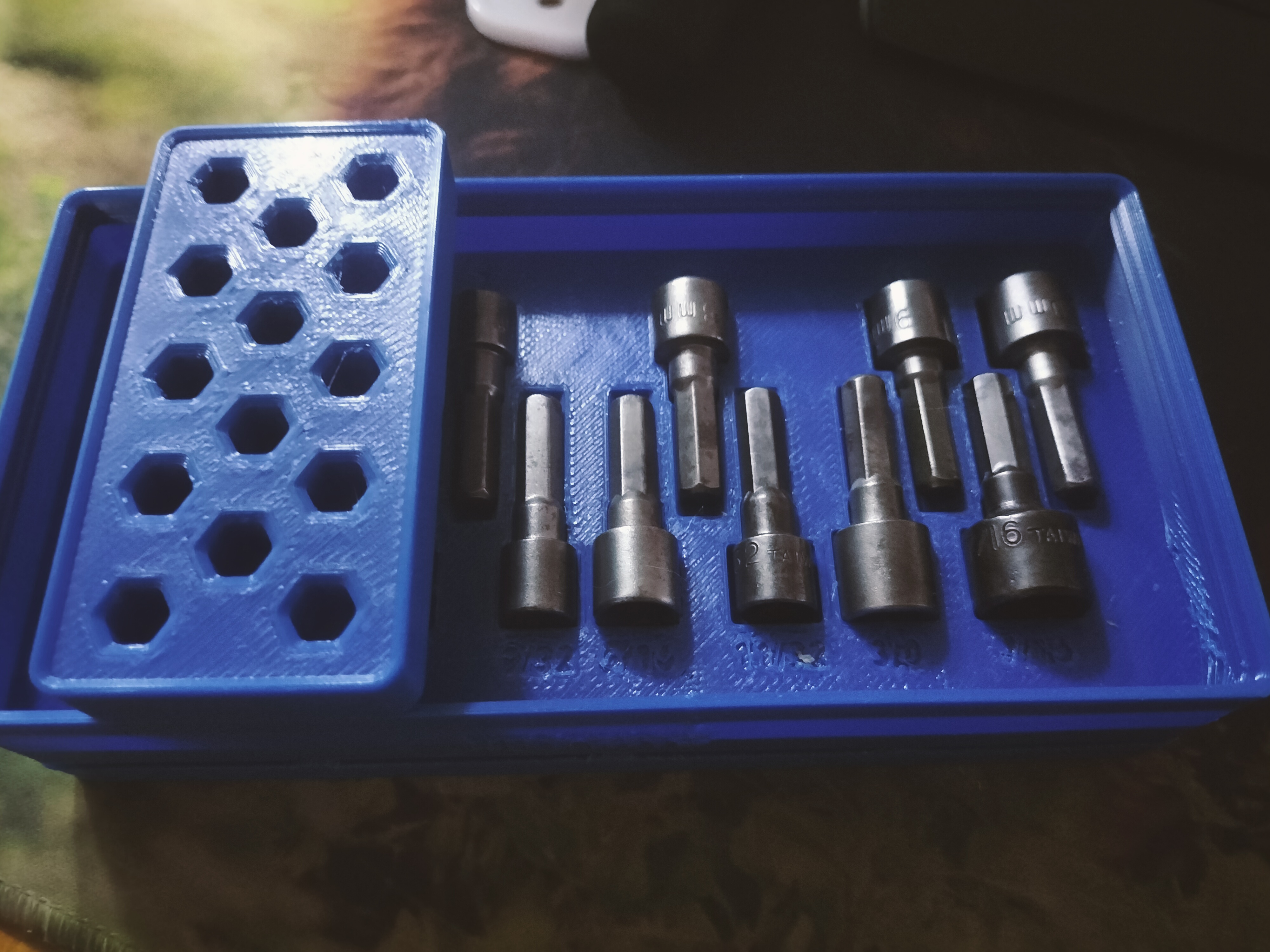 Nut Driver Bit Holder for Gridfinity