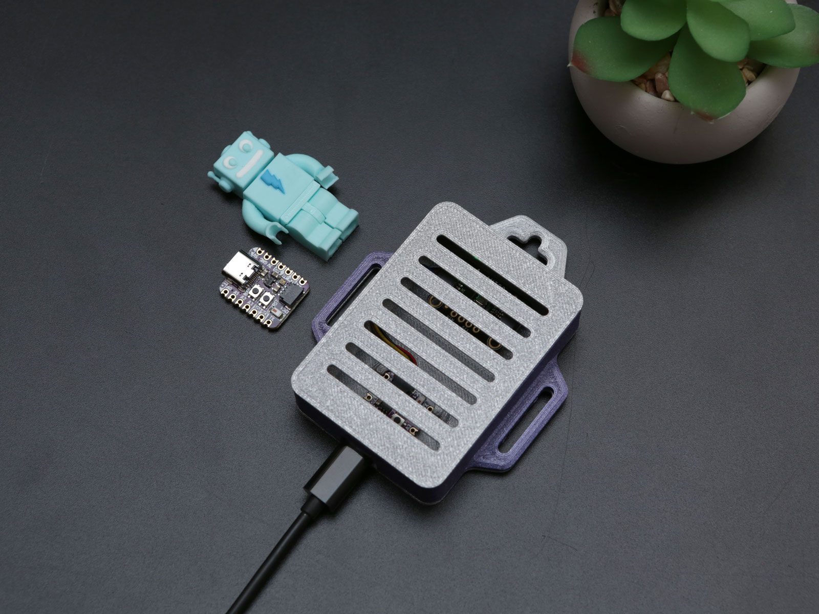 Miniatura 3 do modelo 3D QT Py Snap Fit Case