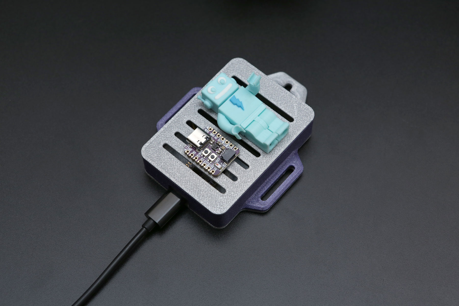 Miniatura 6 do modelo 3D QT Py Snap Fit Case