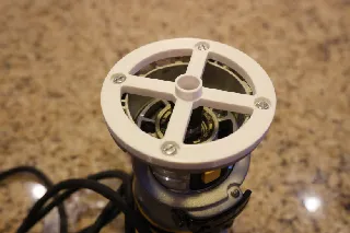 Guide Bushing Base for a Dewalt Trim Router