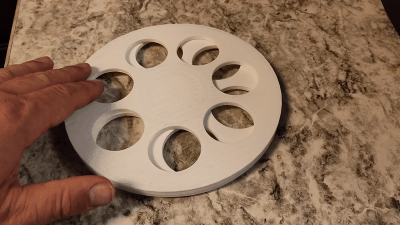 Lazy Susan uses only air soft BBs for bearings and no other hardware!