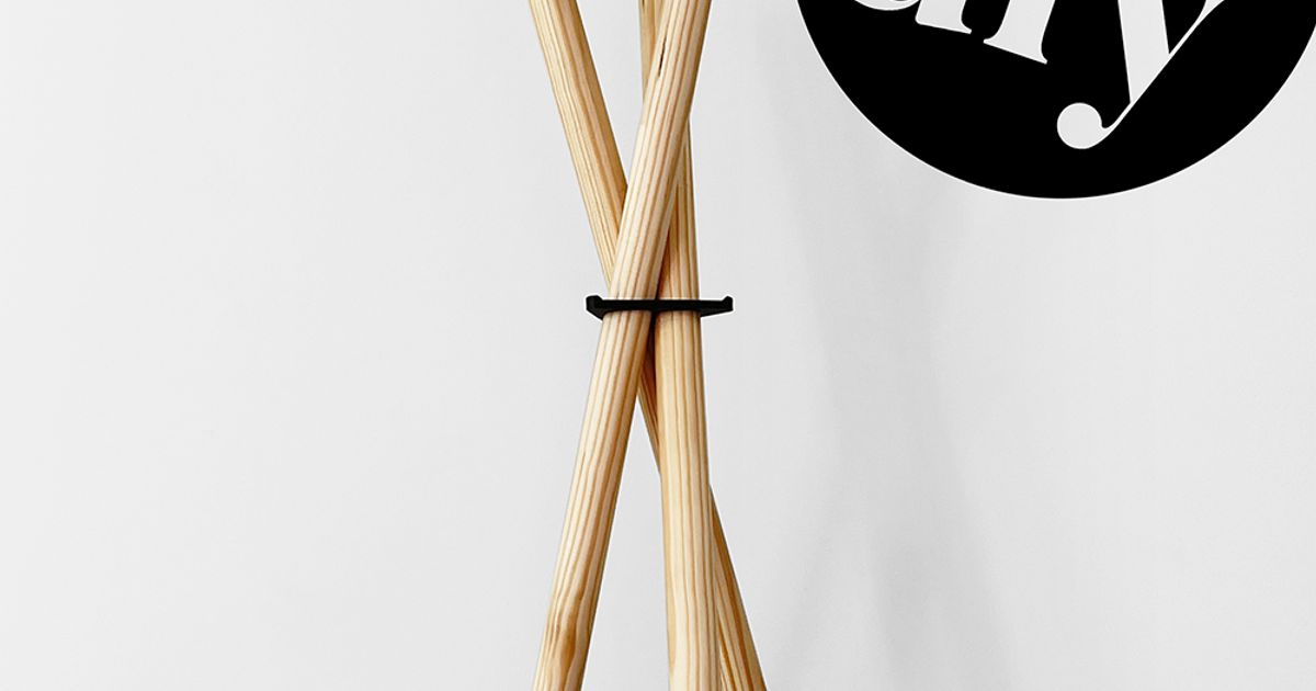 Teepee coat rack shop