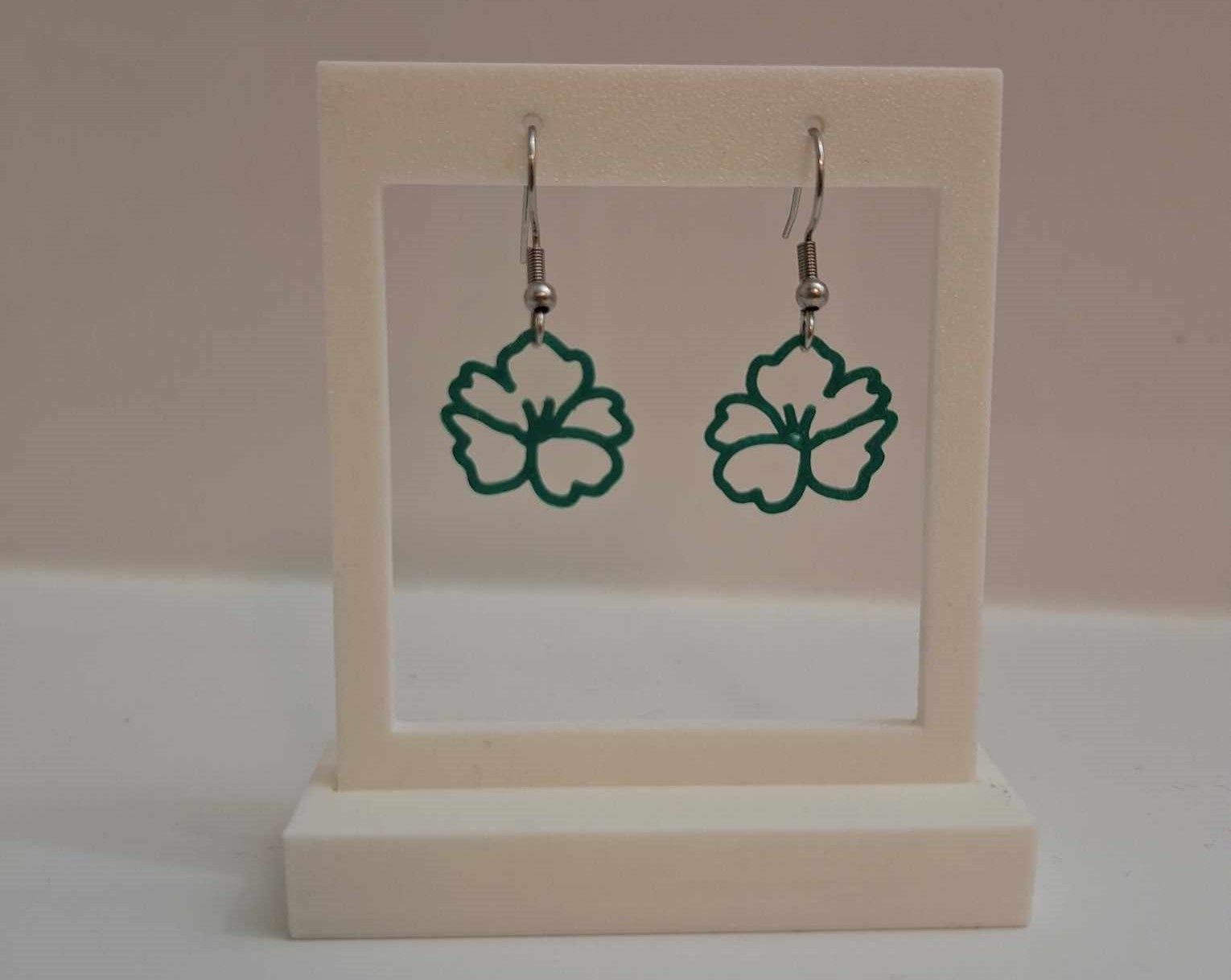 Miniatura 3 do modelo 3D Earring stand: Single pair display