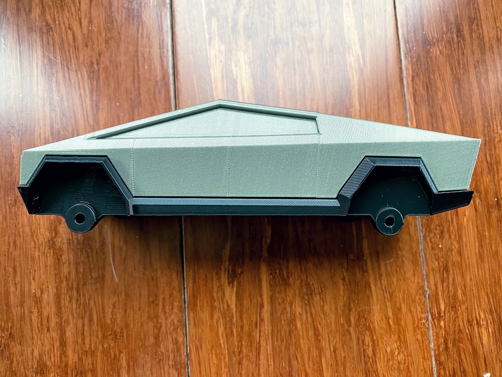 Tesla Cybertruck one part base and one part top