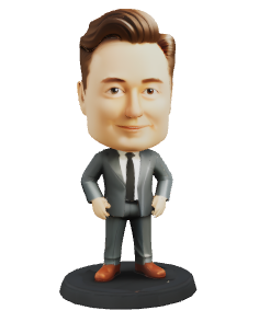 Elon Musk Funko Pop-Style 3D Model