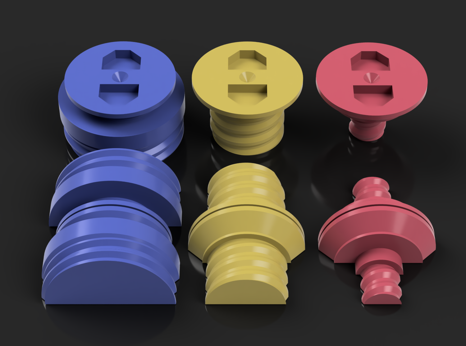 Folding Multiconnect Bolts for Multiboard (Small, Mid, Large)