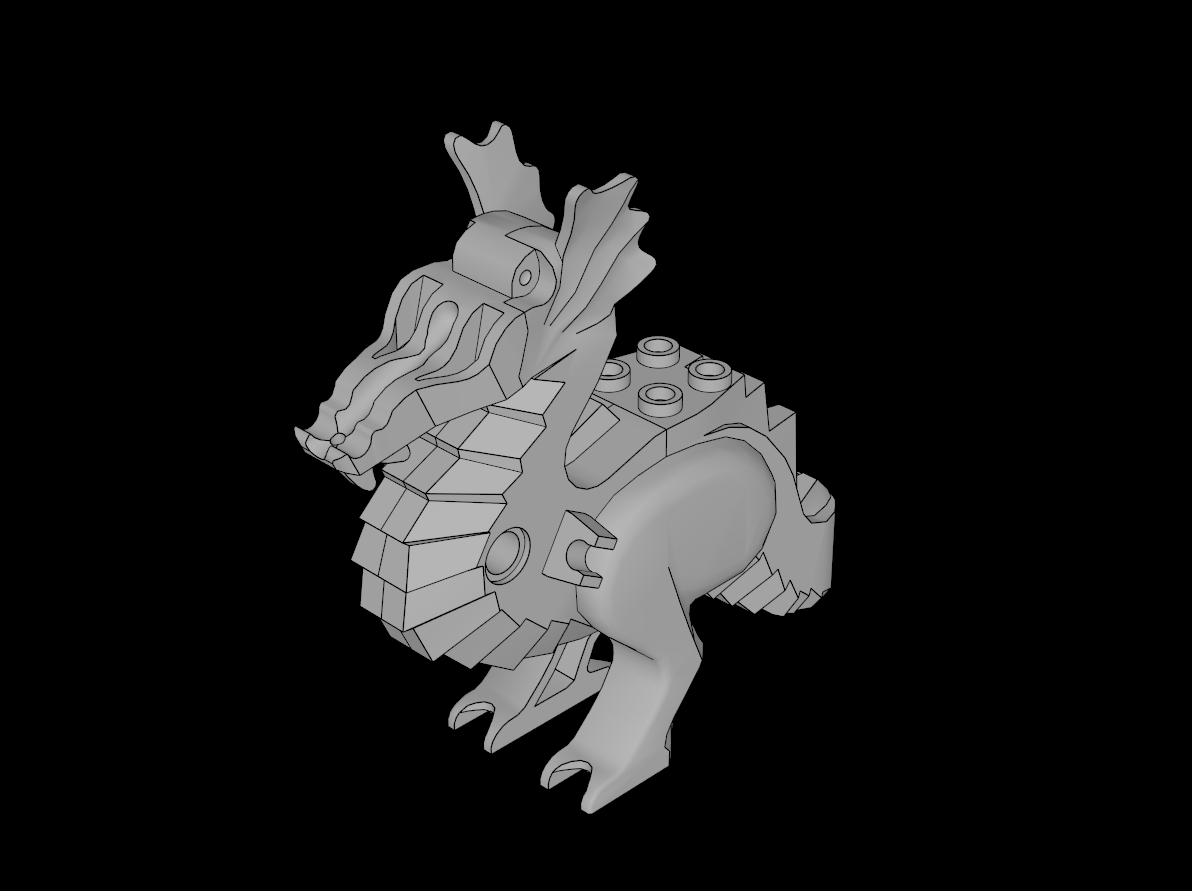 Lego Compatible (75174.dat) Animal Dragon Body
