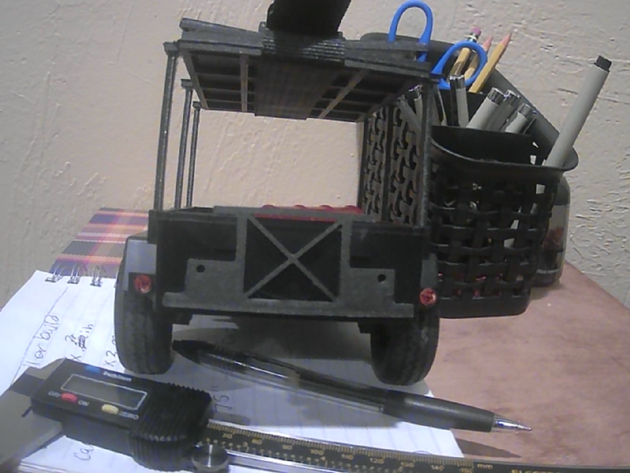 TRX4m Trailer spare tire mount/rear bumper.