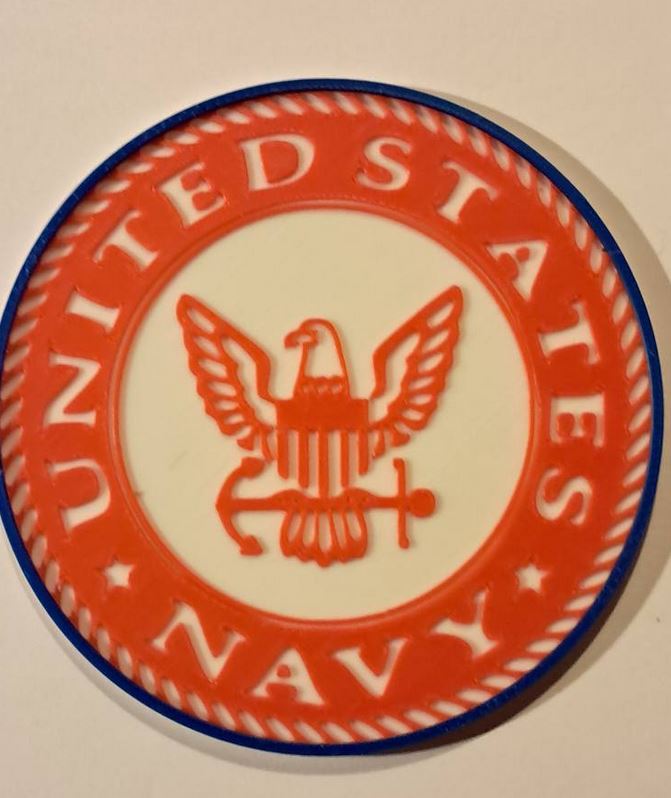 UNITED STATES NAVY COASTER  (THANK YOU FOR YOUR SERVICE)