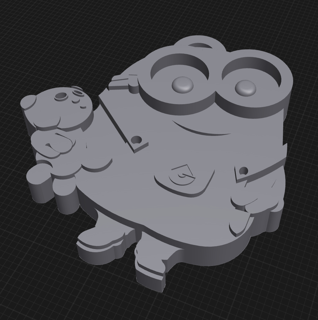 Minion Keychain with Gru Logo