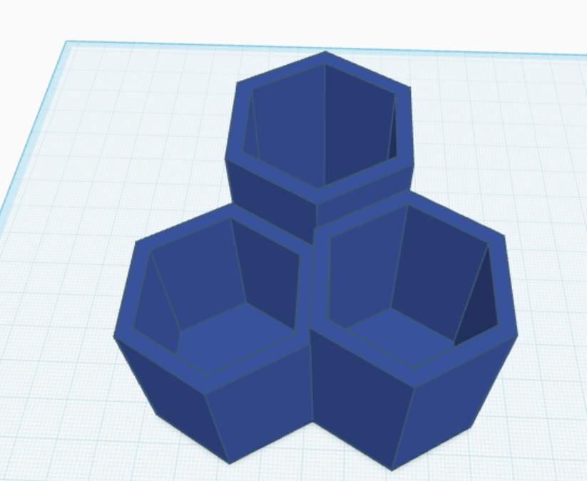 hexagon succulant pot/stationary pot
