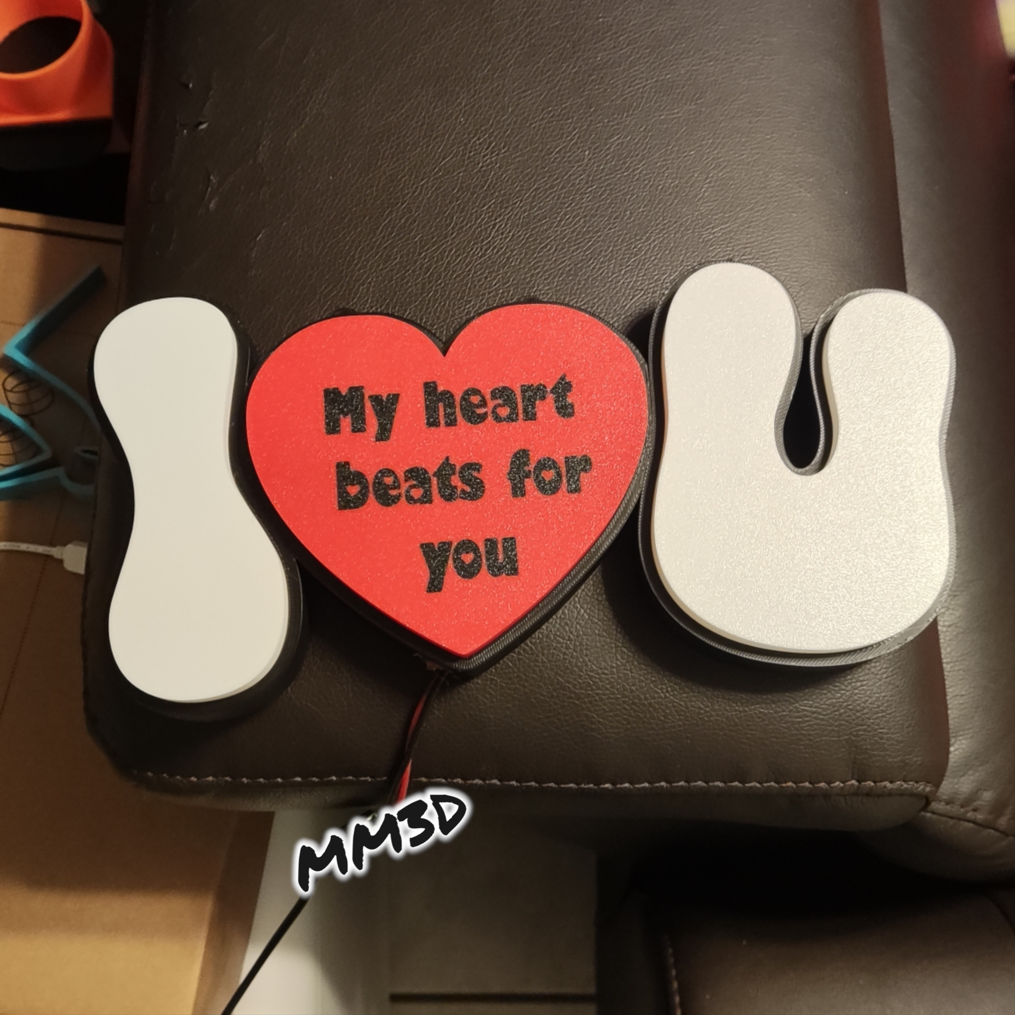 I LOVE YOU led Sign