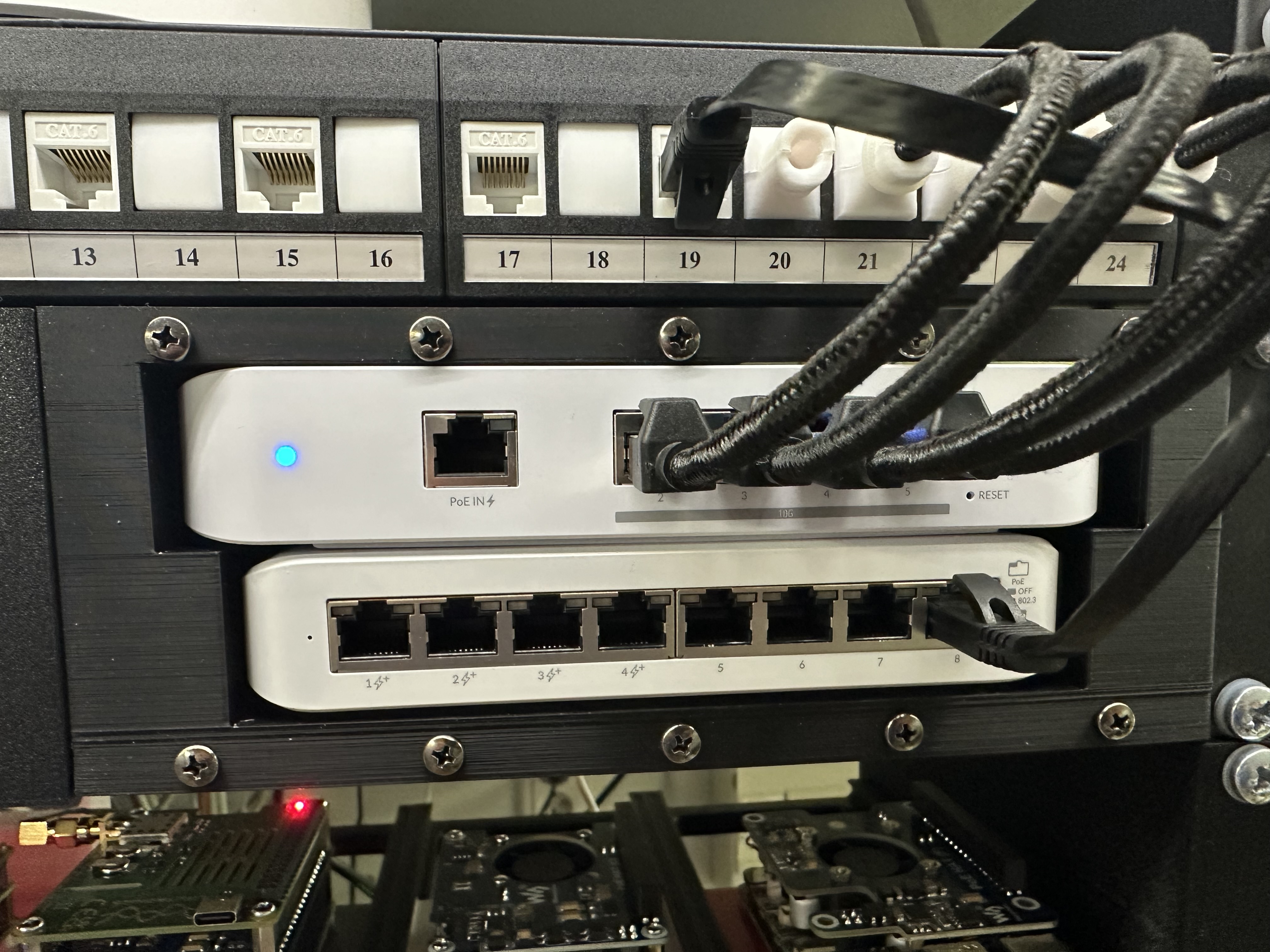 Holder for Switch Ubiquiti Unifi 5 Ports 10Gb & 8 POE Ports