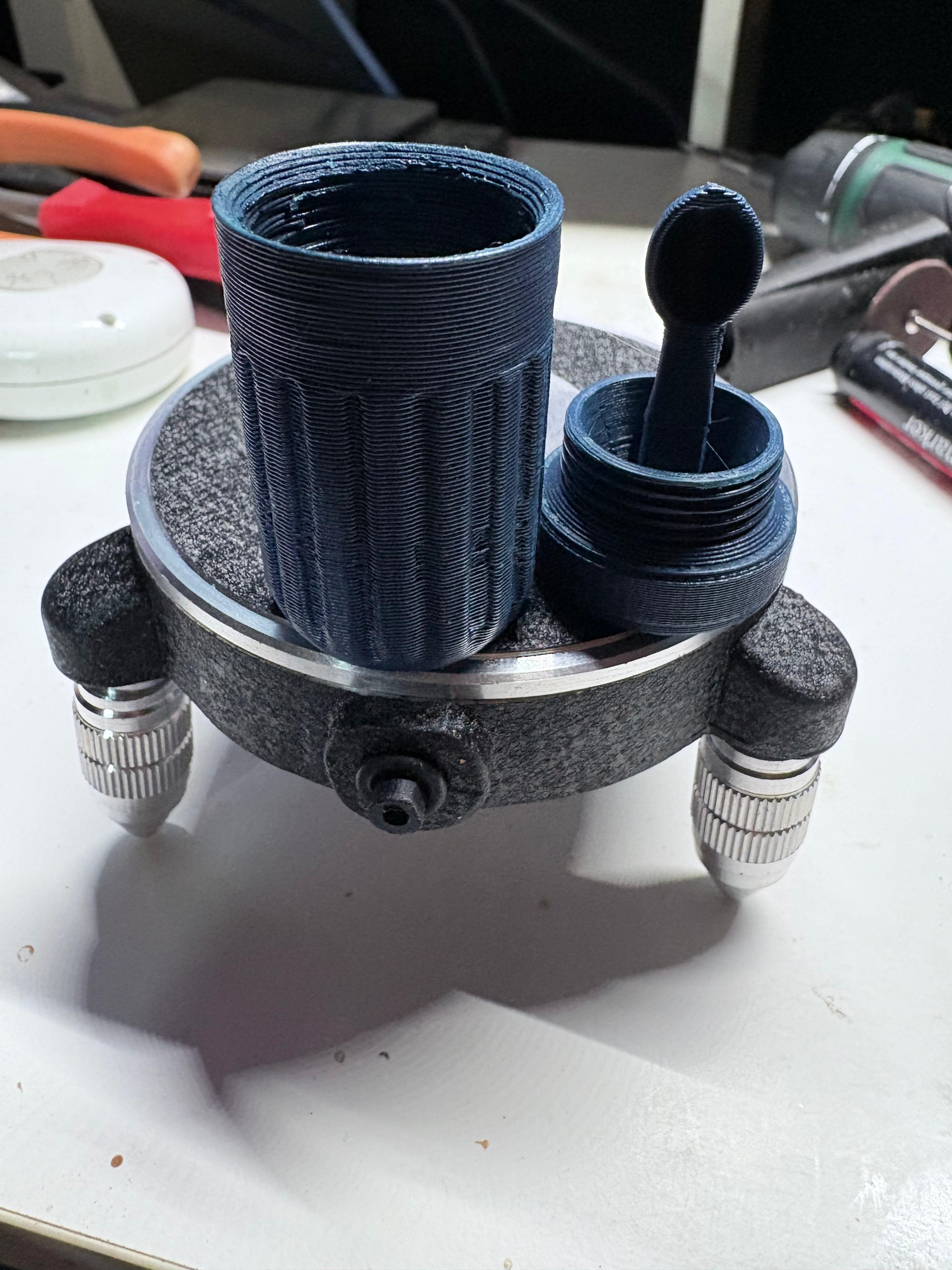 Canister Holder with Inside Spoon for your "special" powder