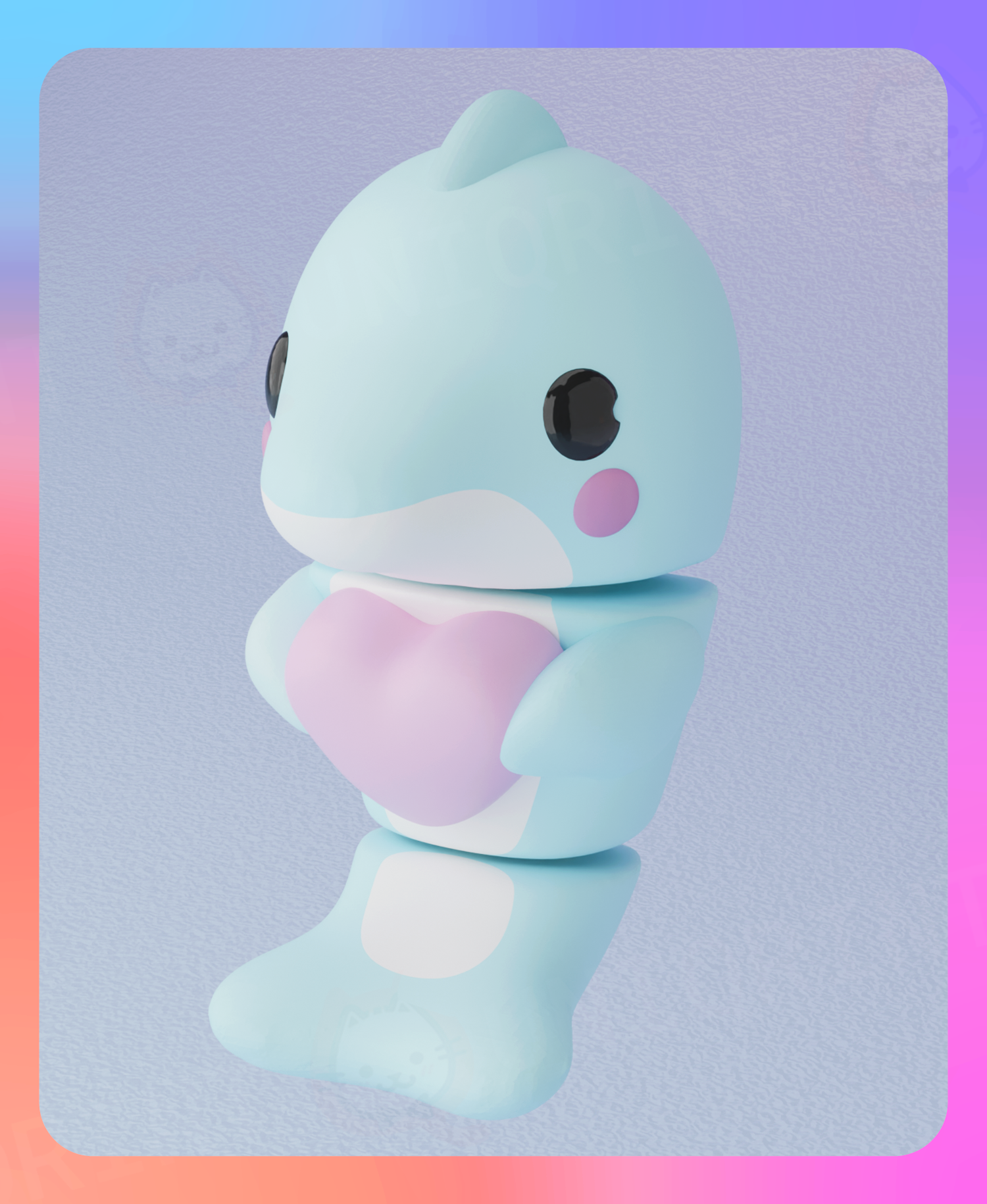 Flexi Dolphin and the Valentine’s Heart Keychain