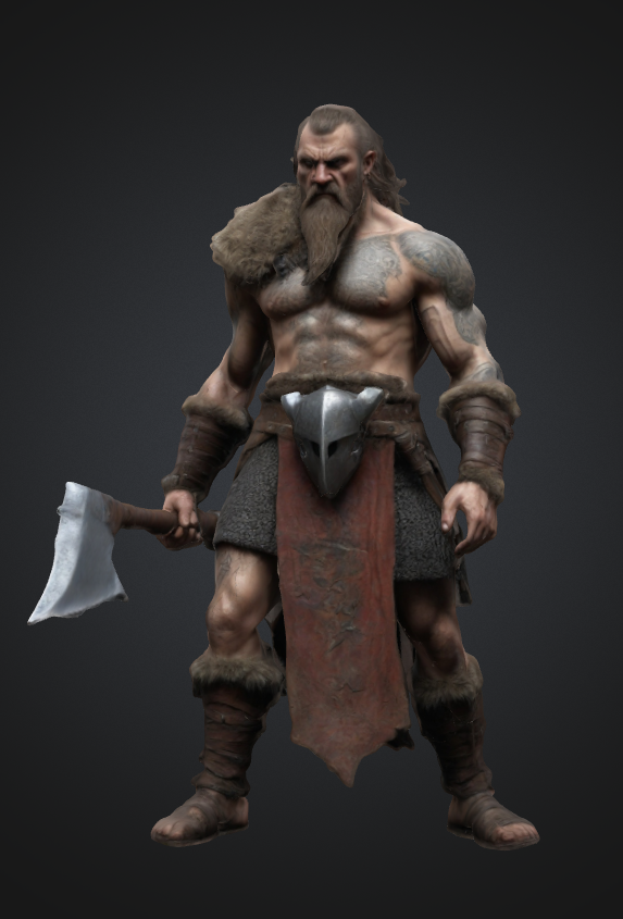 Ancient Viking Axeman