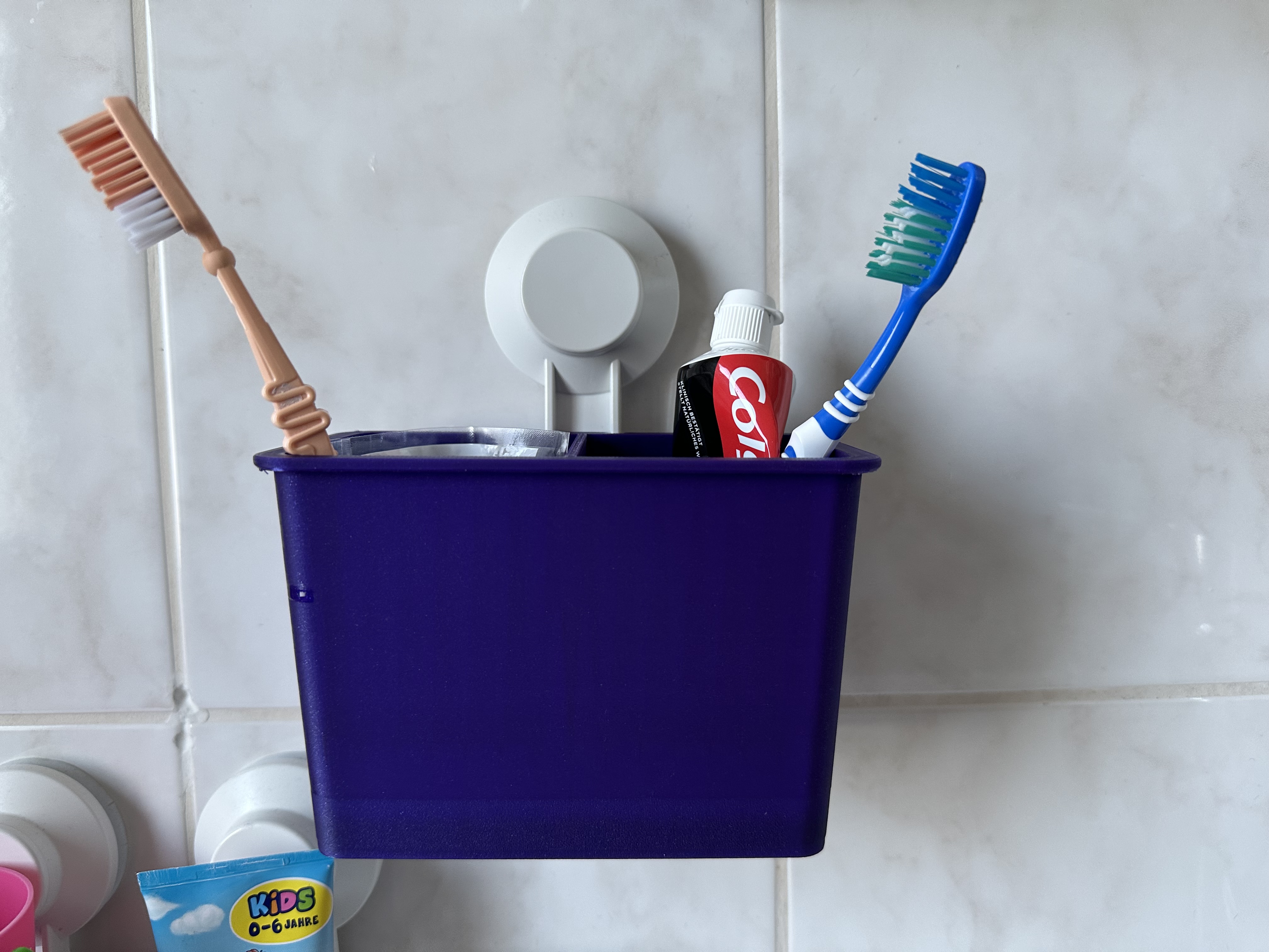Doppel Zahnbürstenbecher für IKEA Tiskenhalter / Double toothbrush cup for IKEA tisken holder